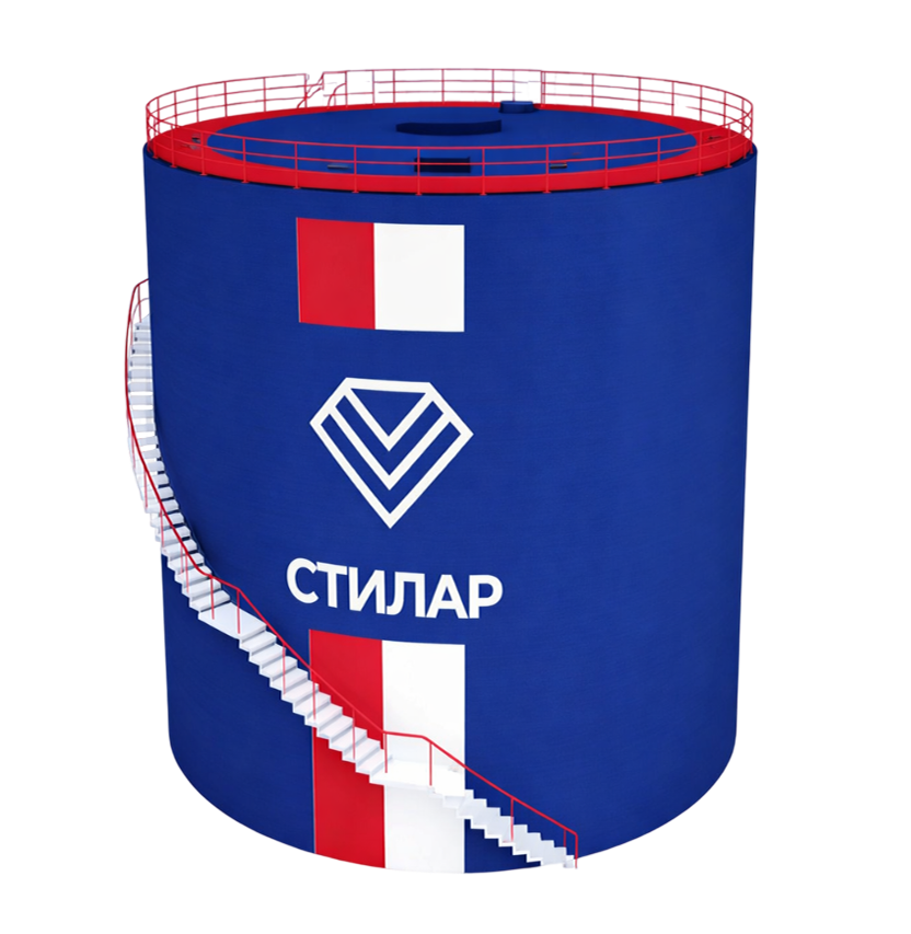 Цельносварной резервуар РВС для нефтепродуктов 50 м³ от завода-производителя