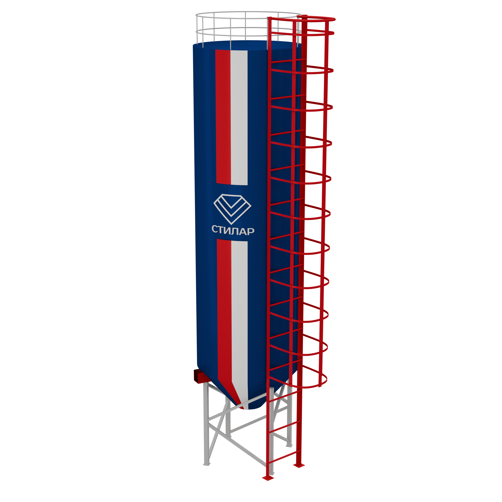 Цельносварный силос для асфальтобетонных заводов 700 м³ от производителя